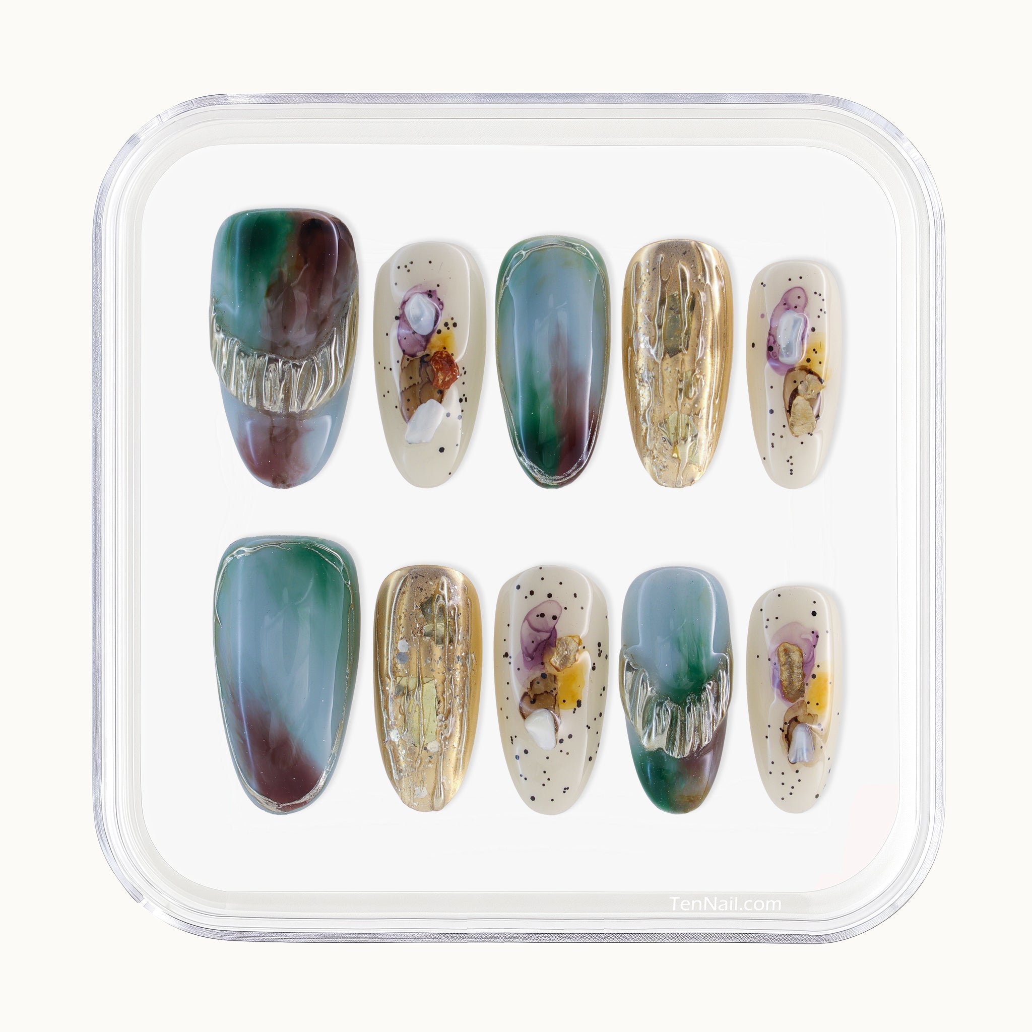 Mythic Melt reusable Press on nails by Tennail